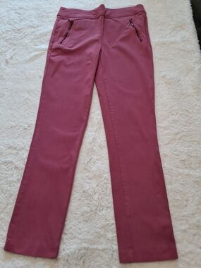 My Michelle Straight Leg Pants in Mauve Rose